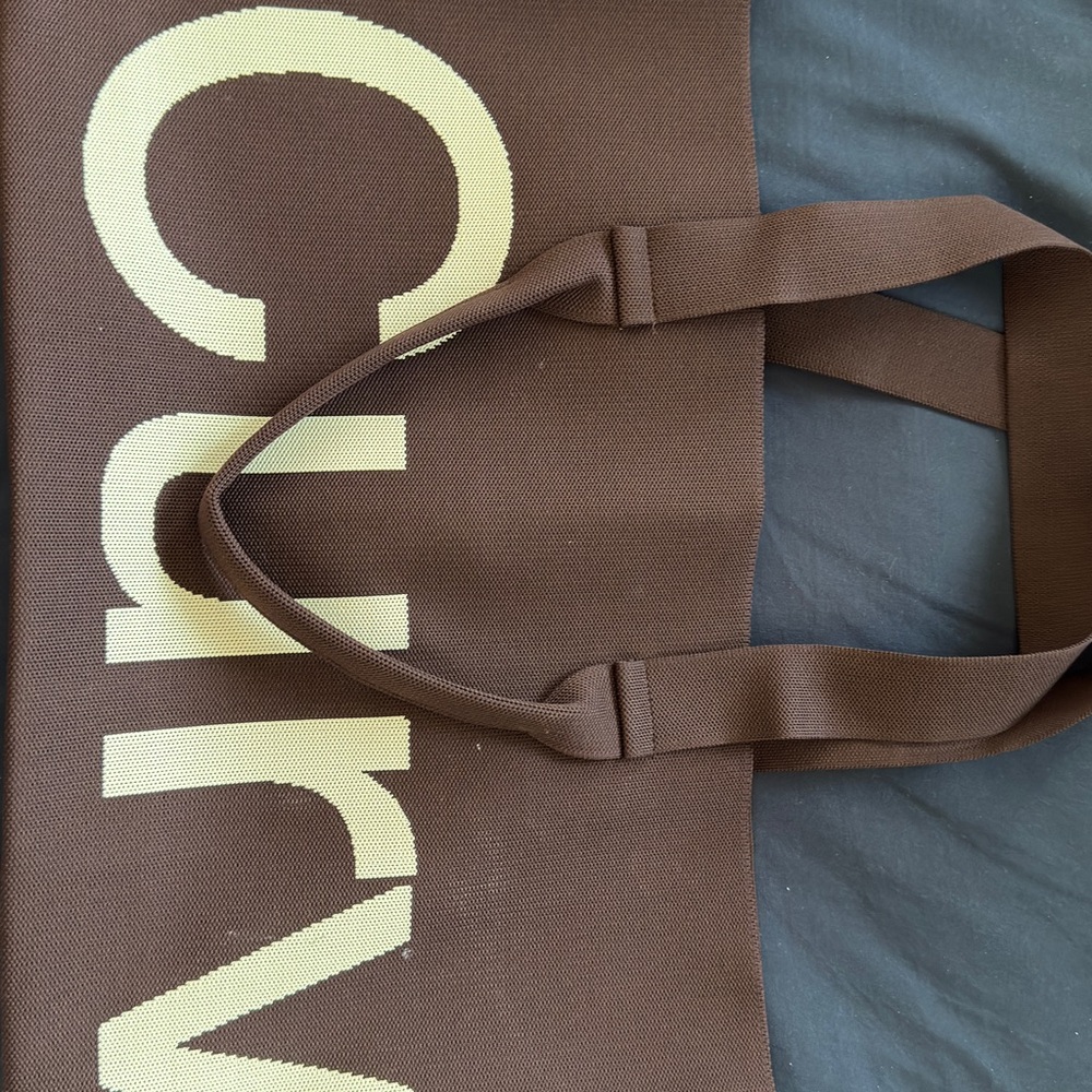Chic Brown Canvas Tote by Sean